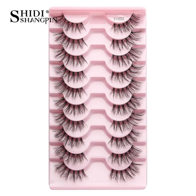 Half Fake Eyelashes 5/10 Half Lashes Soft Natural Cat Eye Lashes Makeup Tool Extension Fluffy Faux Cils Maquiagem Half Lashes