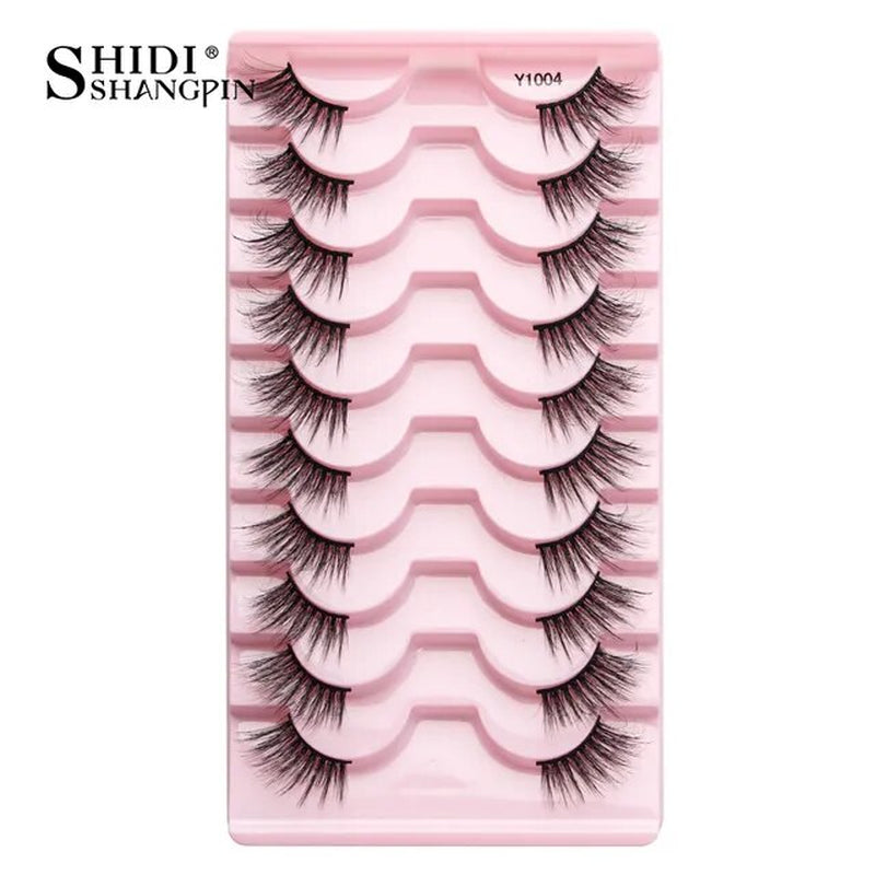 Half Fake Eyelashes 5/10 Half Lashes Soft Natural Cat Eye Lashes Makeup Tool Extension Fluffy Faux Cils Maquiagem Half Lashes