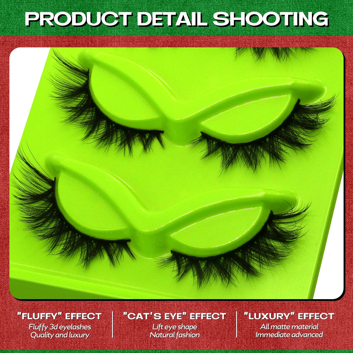 Cat Eye Lashes 5 Pairs Faux Mink Eyelashes Natural Look Fluffy Soft Cross Wispy Full Strip Lashes Eyelash Extension