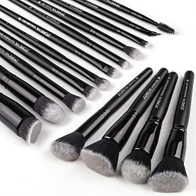 15 Pcs Luxury Balck Makeup Brushes Set Tools Professional Brushes Foundation Powder Eyeliner Eyeshadow Make up Brushes