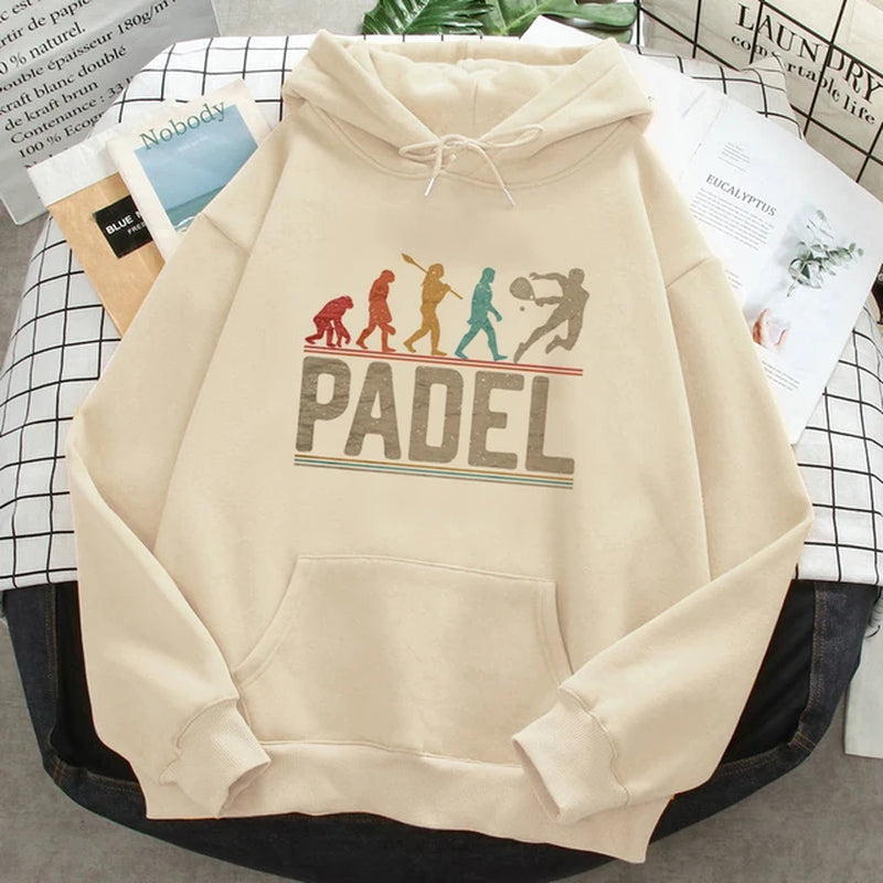 Padel Hoodies Women Gothic Winter Streetwear Kawaii Clothing Sweater Female Streetwear Pulls