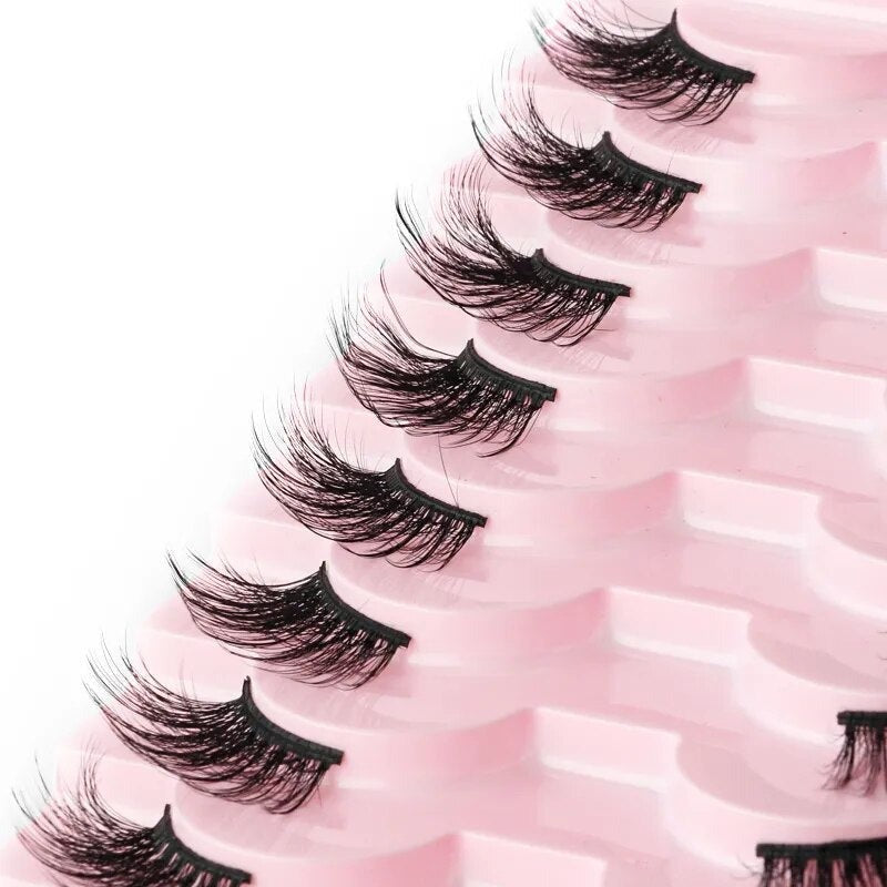 Half Fake Eyelashes 5/10 Half Lashes Soft Natural Cat Eye Lashes Makeup Tool Extension Fluffy Faux Cils Maquiagem Half Lashes