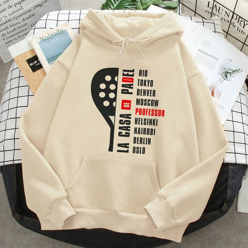 Padel Hoodies Women Gothic Winter Streetwear Kawaii Clothing Sweater Female Streetwear Pulls