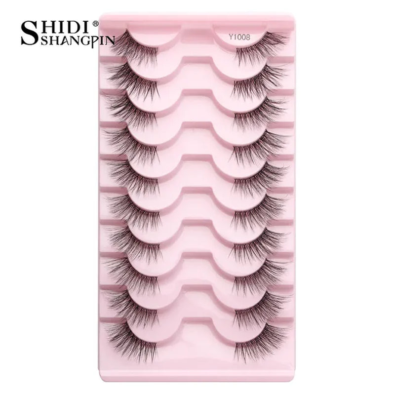 Half Fake Eyelashes 5/10 Half Lashes Soft Natural Cat Eye Lashes Makeup Tool Extension Fluffy Faux Cils Maquiagem Half Lashes