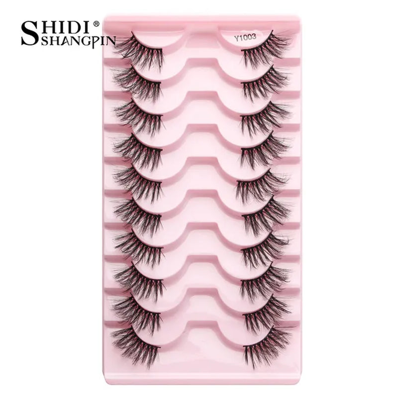 Half Fake Eyelashes 5/10 Half Lashes Soft Natural Cat Eye Lashes Makeup Tool Extension Fluffy Faux Cils Maquiagem Half Lashes