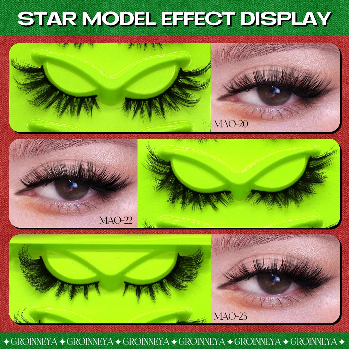 Cat Eye Lashes 5 Pairs Faux Mink Eyelashes Natural Look Fluffy Soft Cross Wispy Full Strip Lashes Eyelash Extension